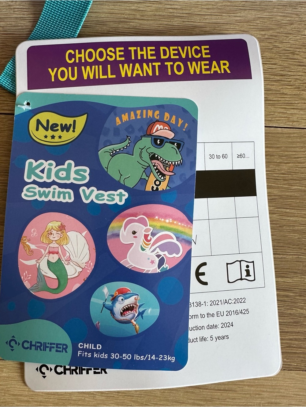 CHRIFFER - KIDS SWIM VESTLIFE JACKET - 30-50 LBS - Picture 6 of 6
